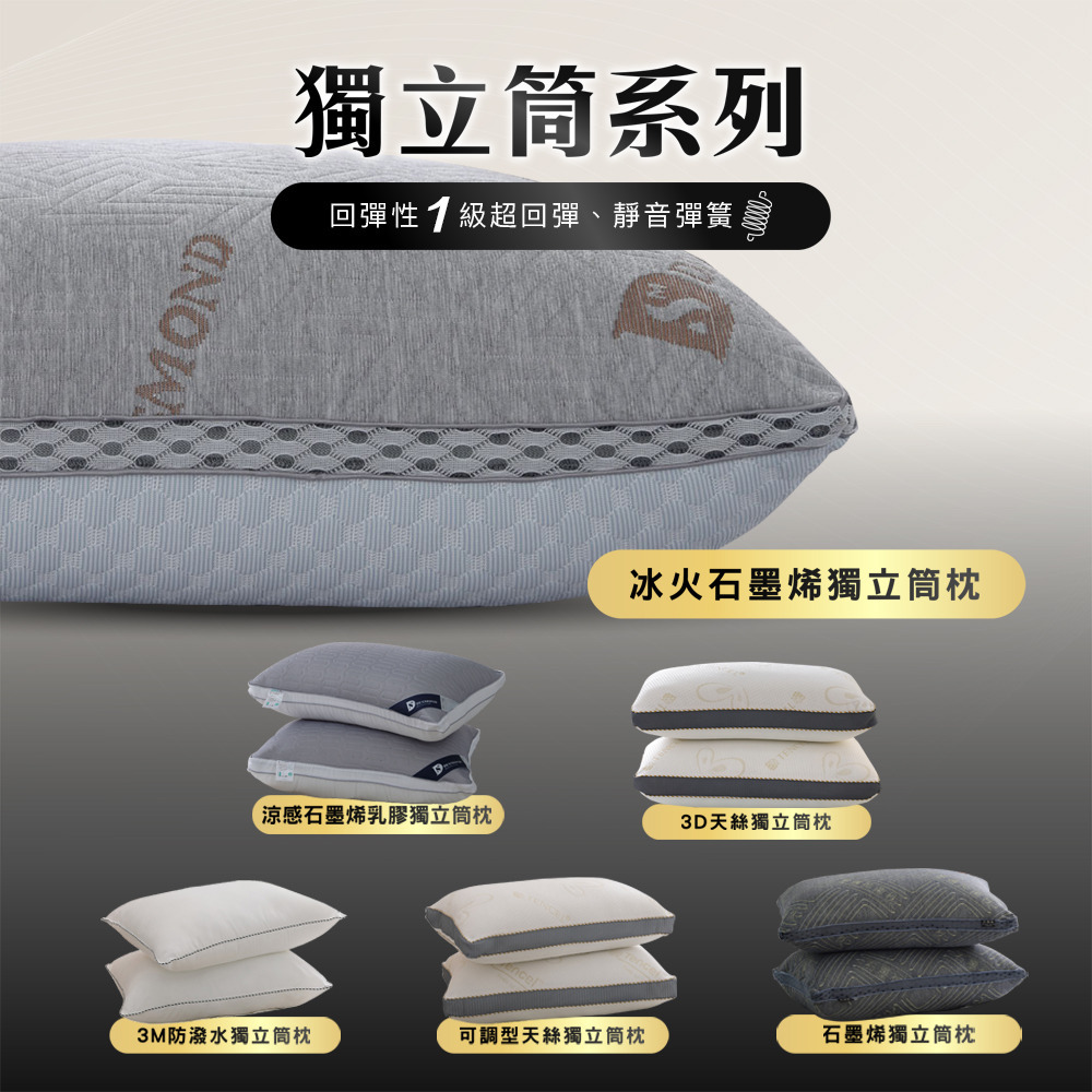 機能獨立筒枕 多款任選