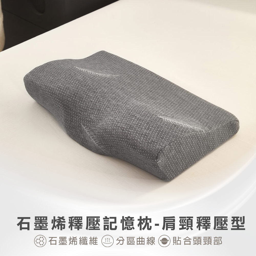 石墨烯釋壓記憶枕-肩頸釋壓型