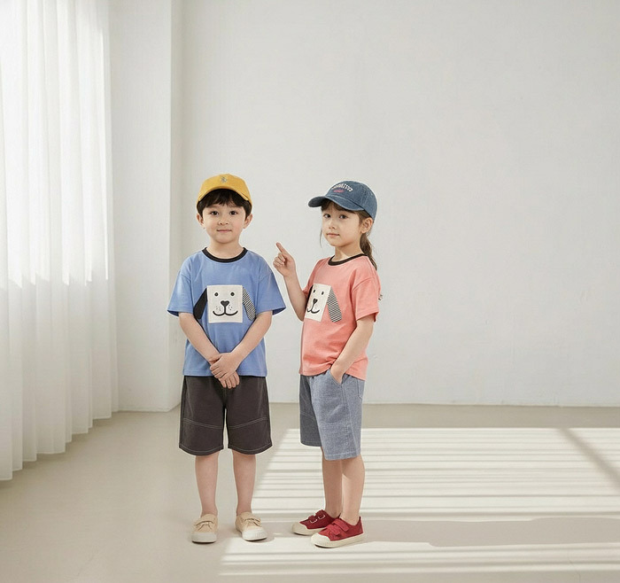 正韓夏Orangemom 兩色縫線牛仔褲