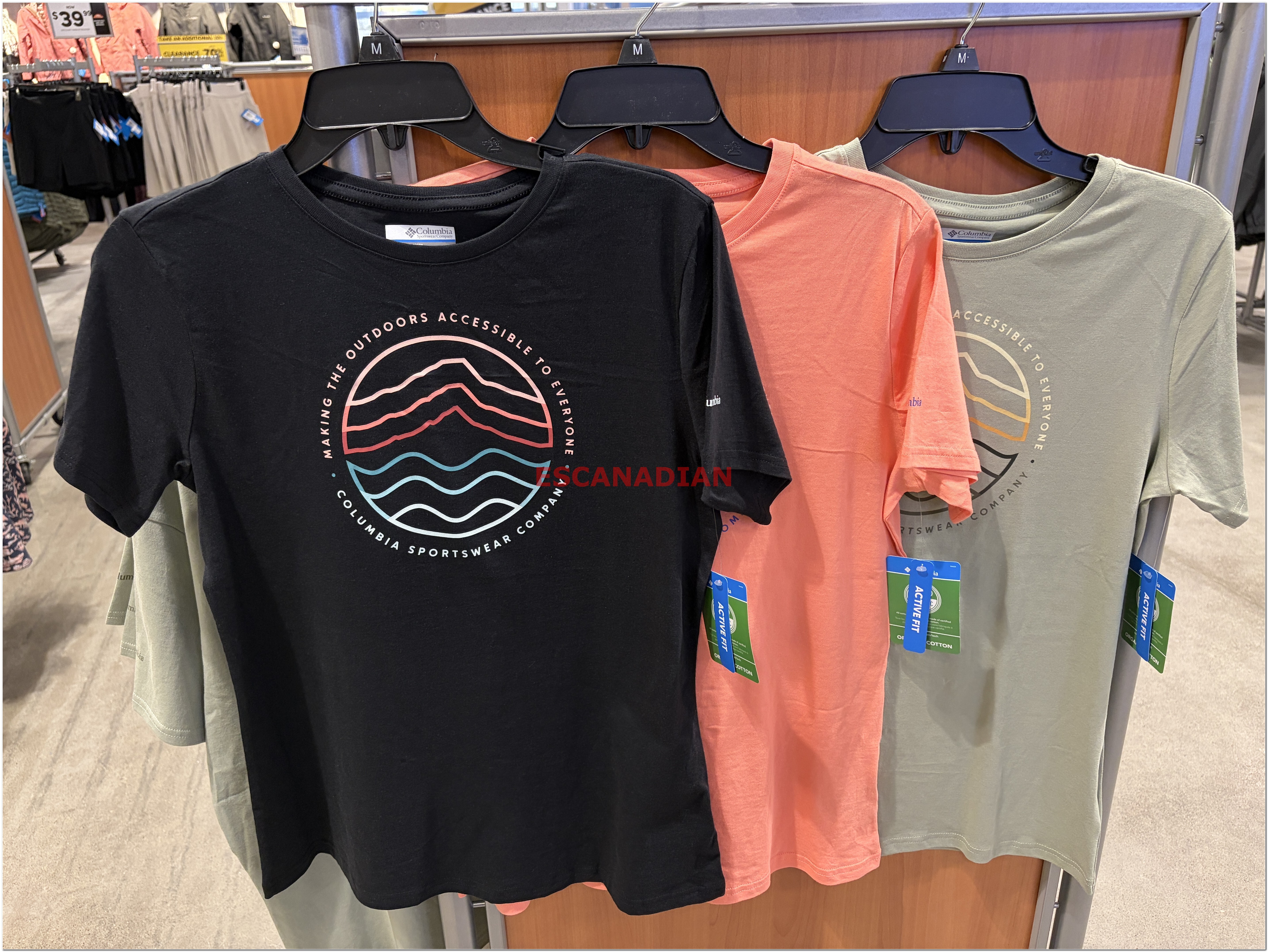 【限時】Columbia  女大人 有機棉 圖案 短TEE (3色)