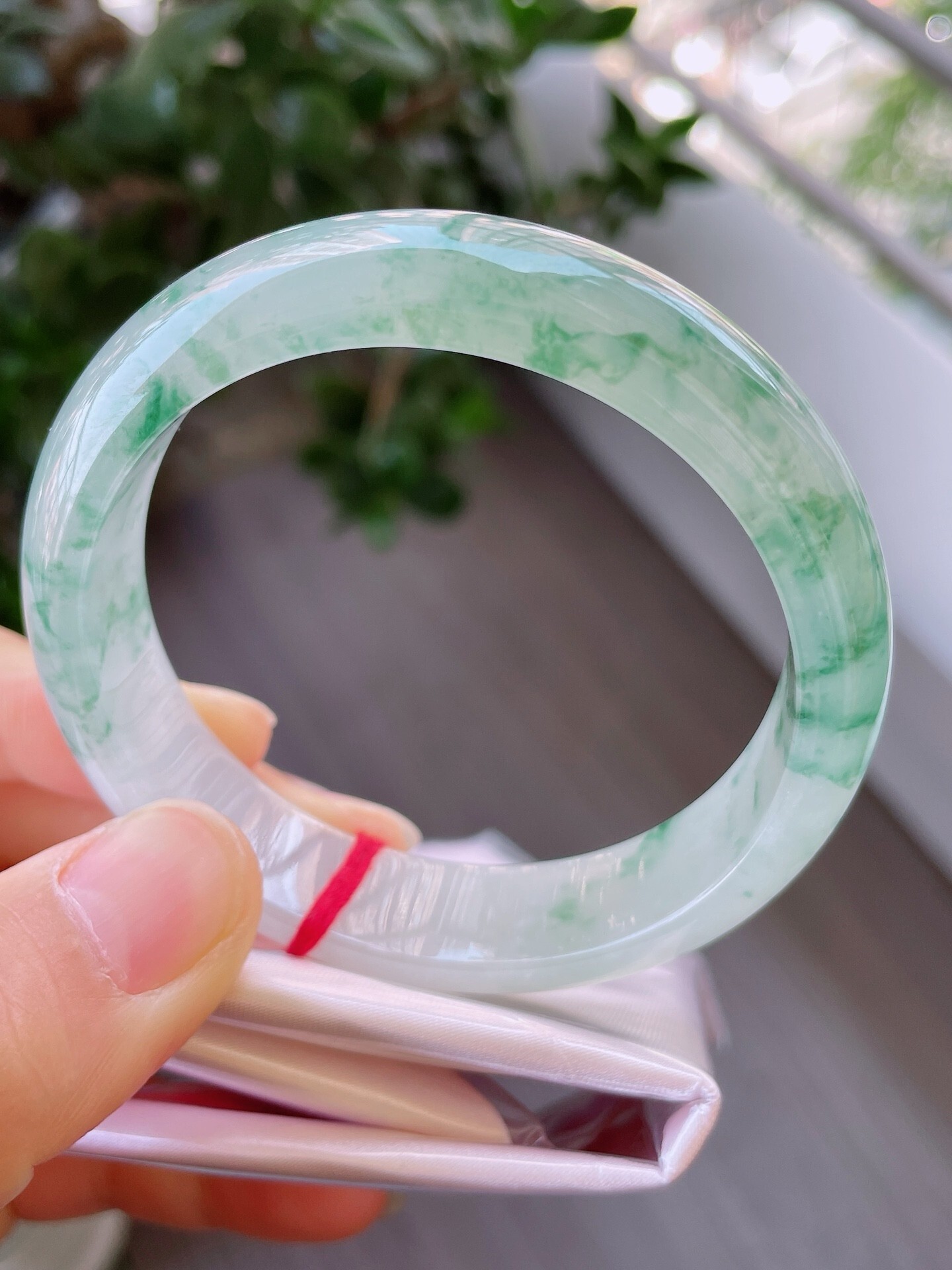 冰飄花正圈翡翠手鐲,天然翡翠A玉, 緬甸玉, Jade, Jadeite