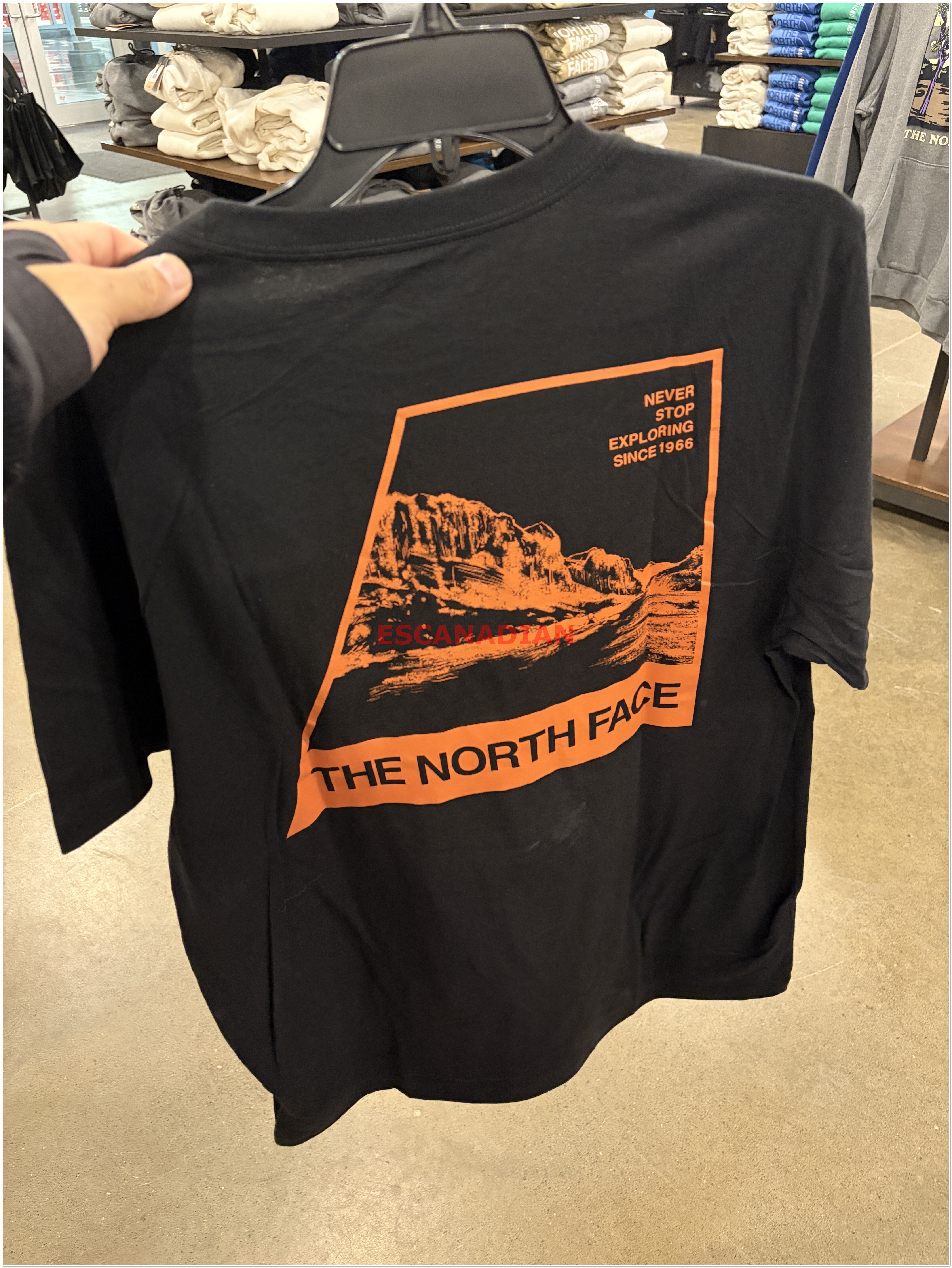 THE NORTH FACE 男大人 正反 山脈圖案 短TEE