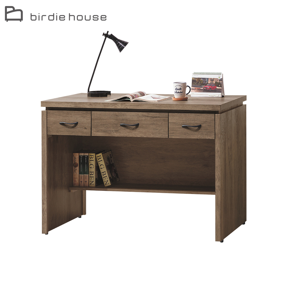 柏蒂家居-哈德威4尺三抽書桌/工作桌