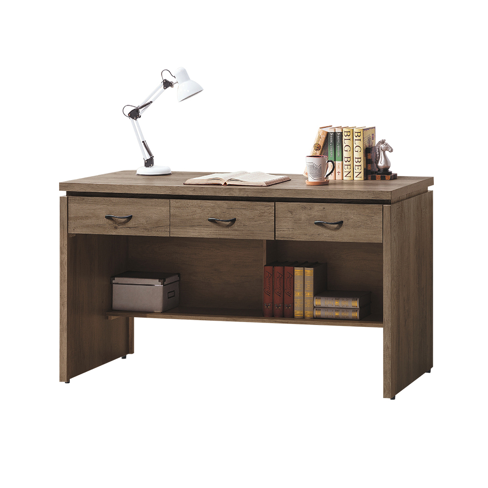 柏蒂家居-哈德威5尺三抽書桌/工作桌