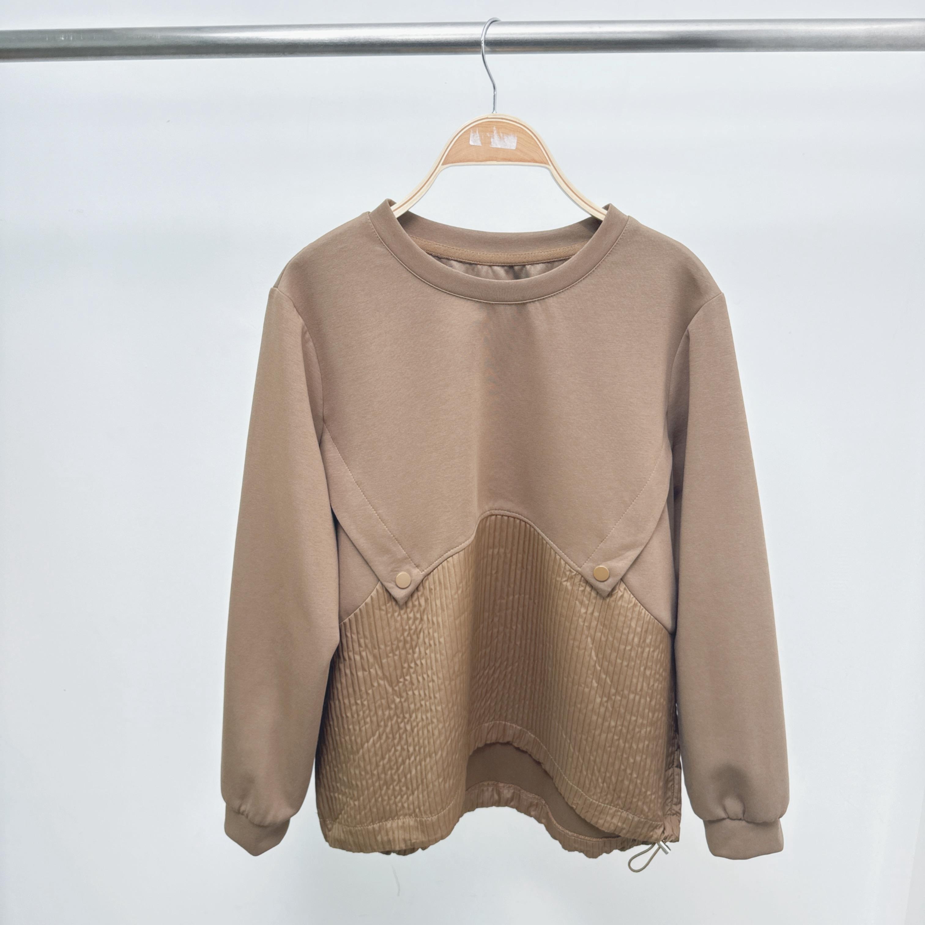 小車摺鈕扣裝飾壓紋拼布索繩腳260g曼巴棉TOP (E46-E48)