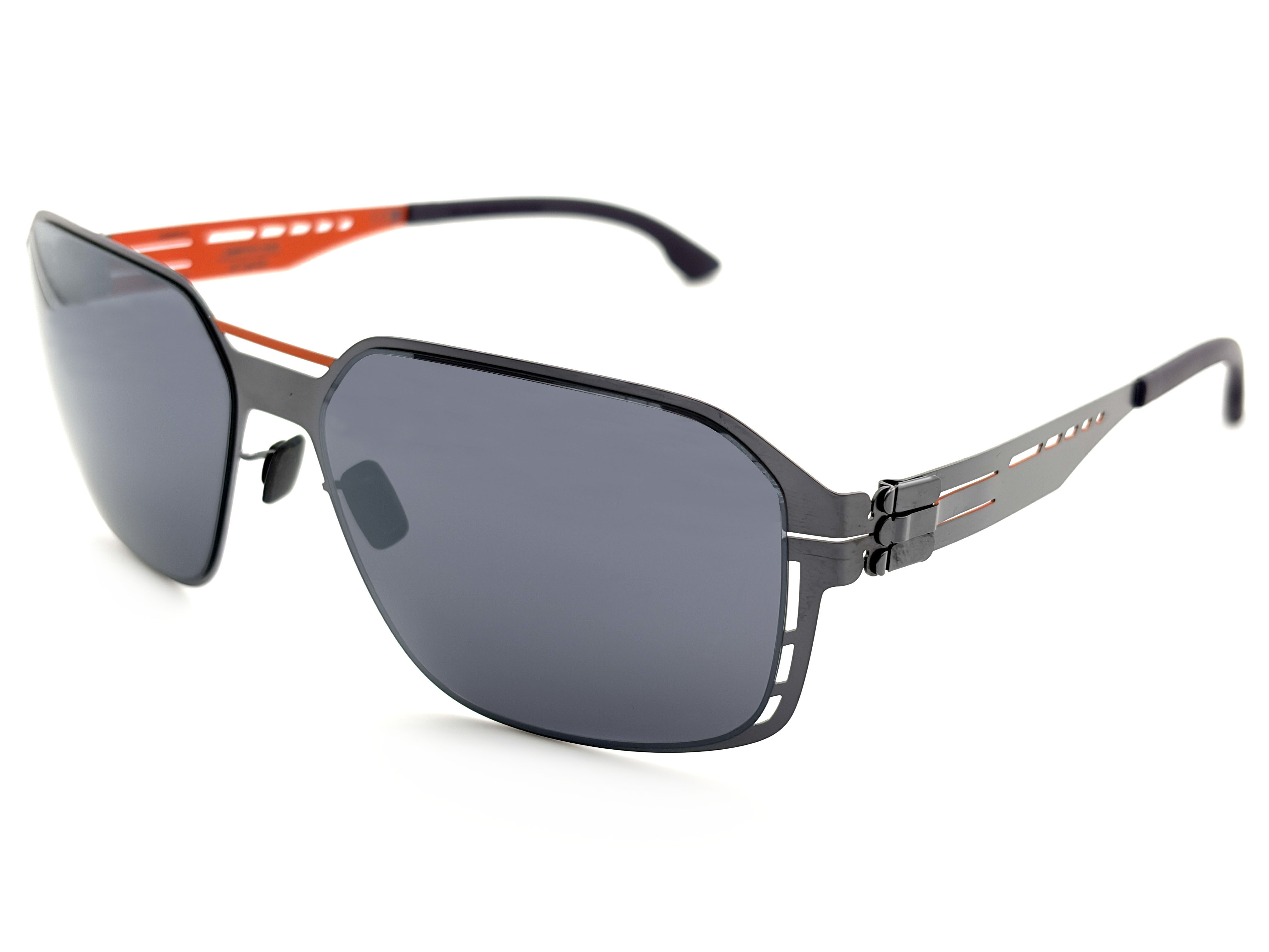 【ic! berlin】AMG 17 Orange-Aubergine-60mm太陽眼鏡(IA0009 44A)#賓士聯名款