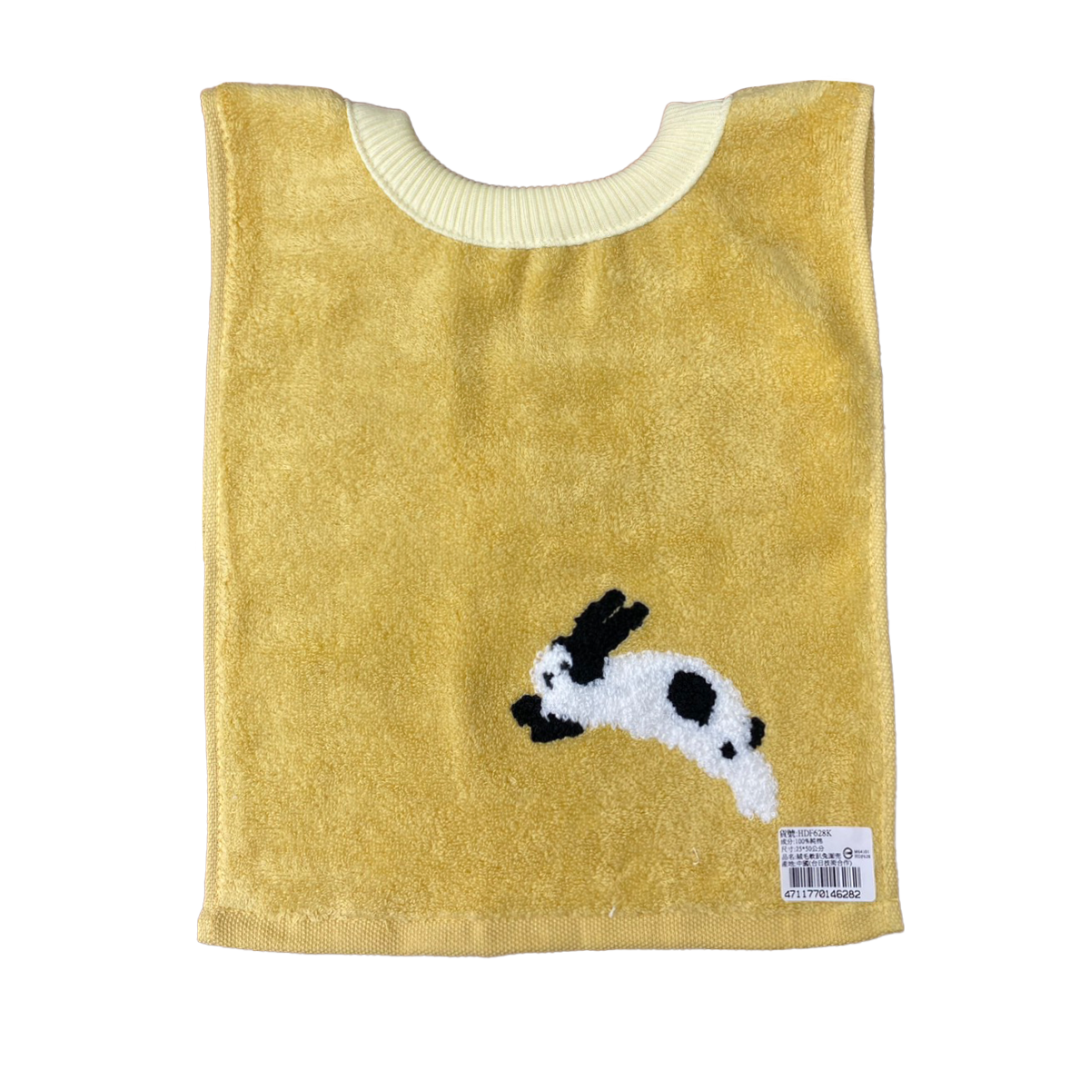 絨毛軟趴兔圍兜