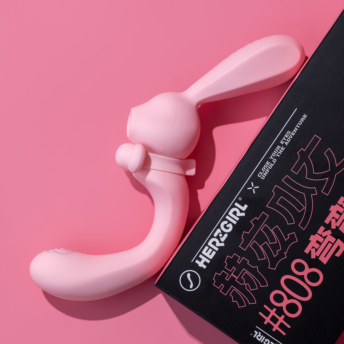 赫茲少女 HERZGIRL #808 彎彎兔 APP版 吸吮+G點拍打按摩棒