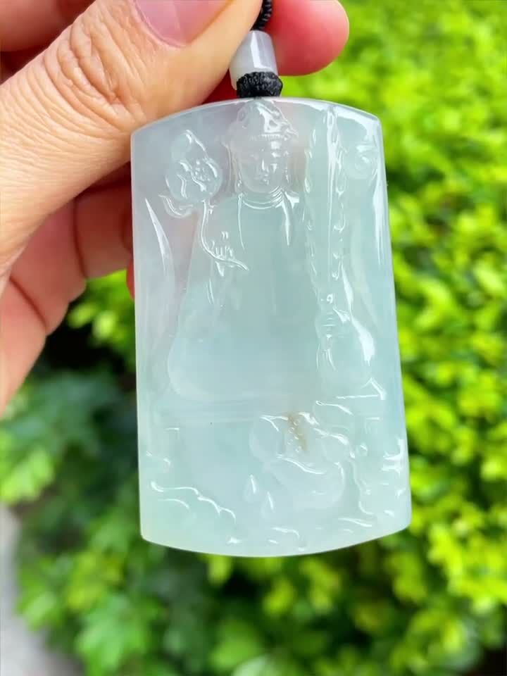 翡翠虛空藏吊墜,天然翡翠A玉, 緬甸玉, Jade, Jadeite