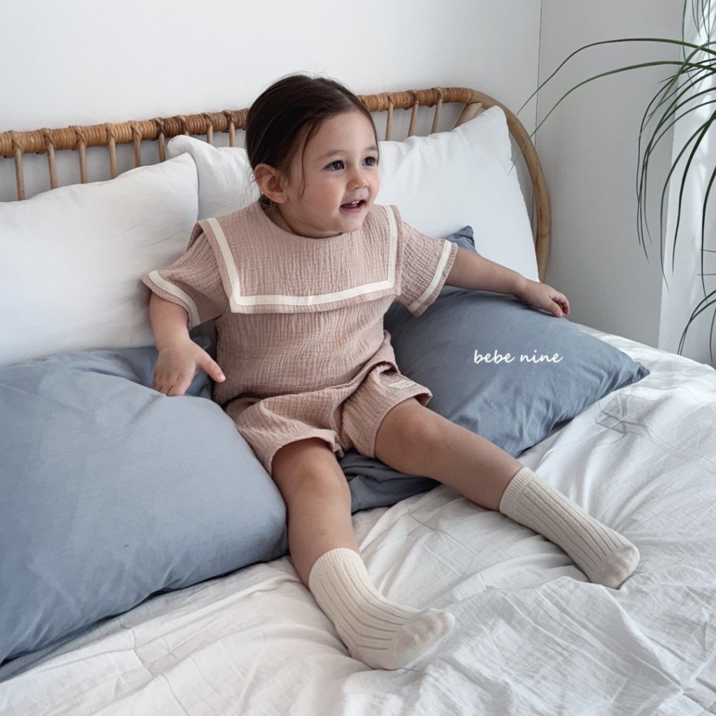 正韓夏bebenine 嫩嬰大地淺色襪(一組四入)