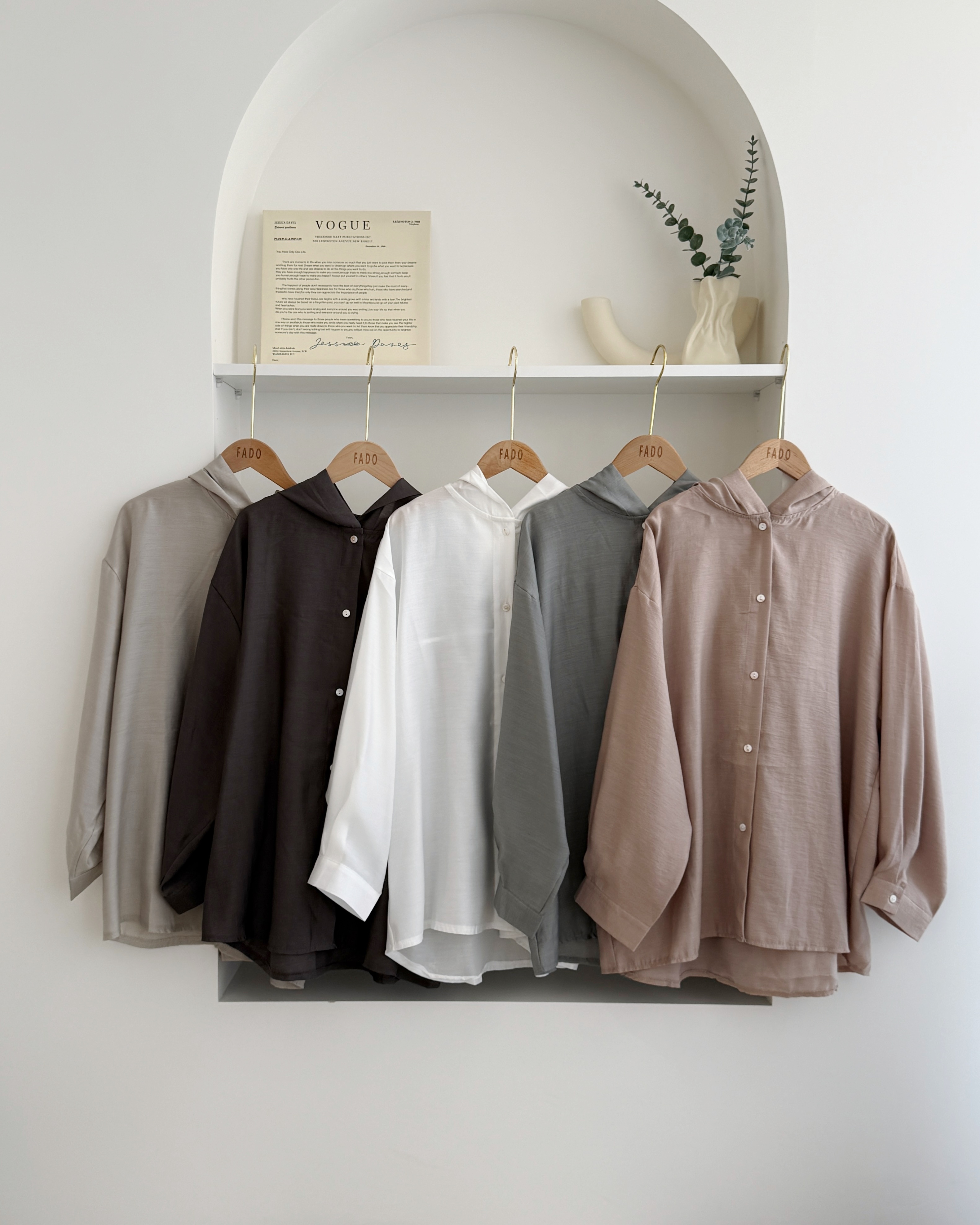 法朵Fado shop｜素面連帽襯衫 3725006 五色