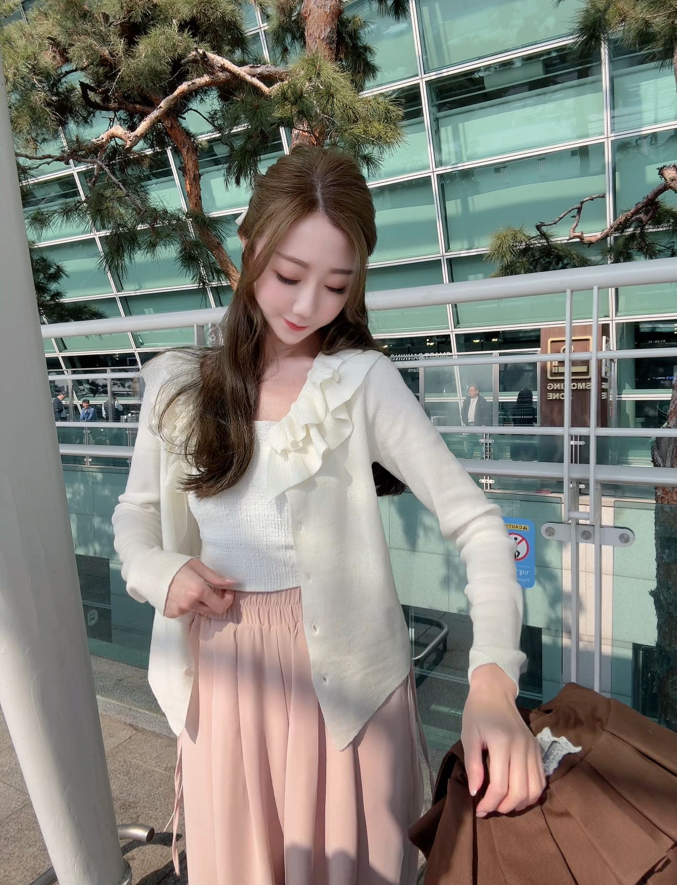 *售完不補～* *PREMIUM DESIGNER BRAND* THE RUFFLE COLLAR WOOL TOP CARDIGAN 260315