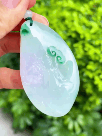 3649 翡翠觀音吊墜