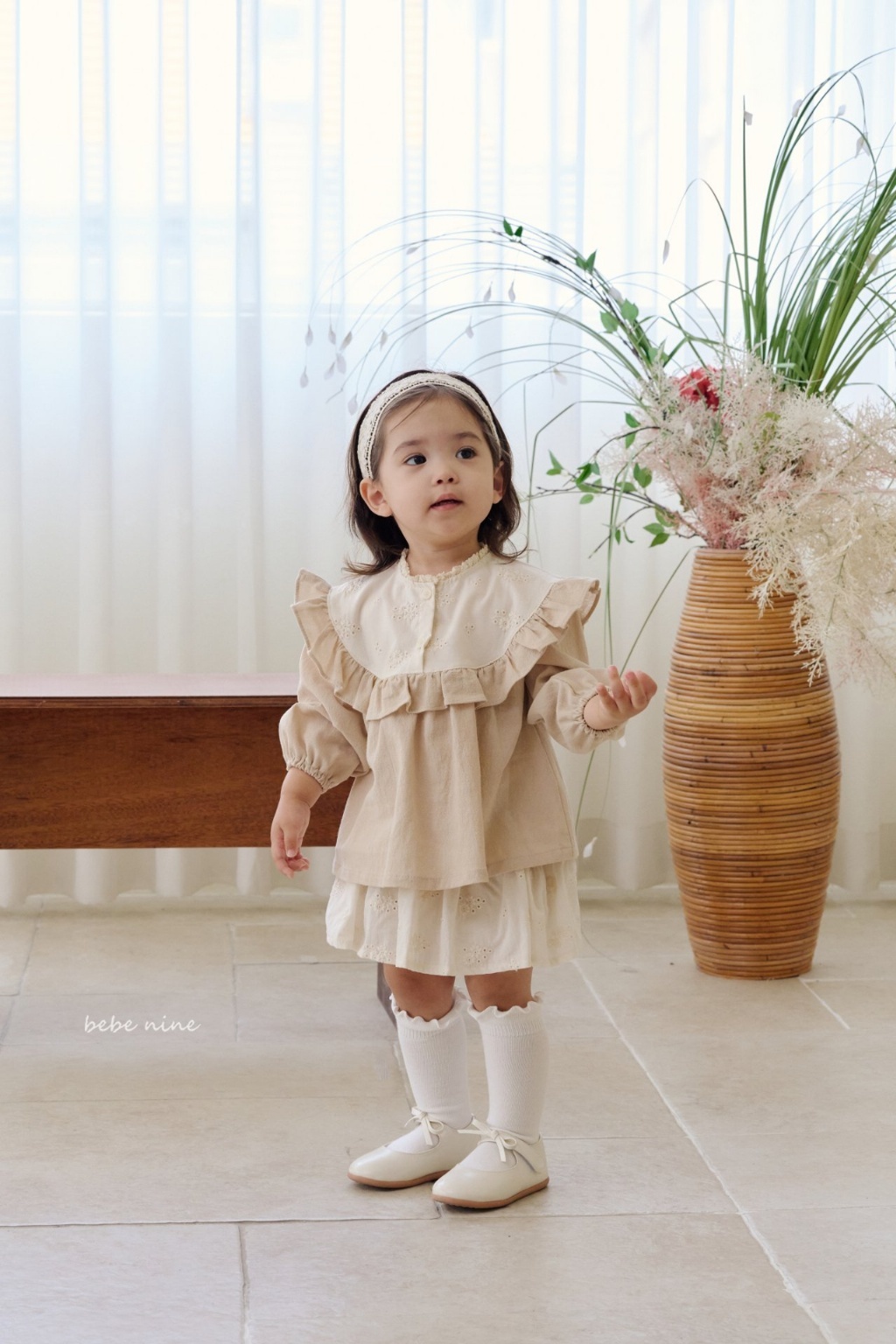 正韓夏bebenine 卷邊中長筒襪(一組三入)