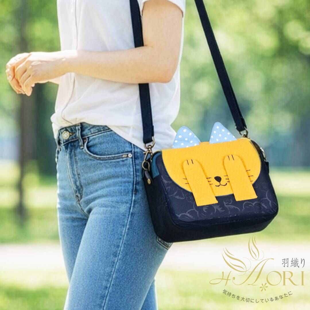 迷你貓咪斜背包(材料包)｜最後一個