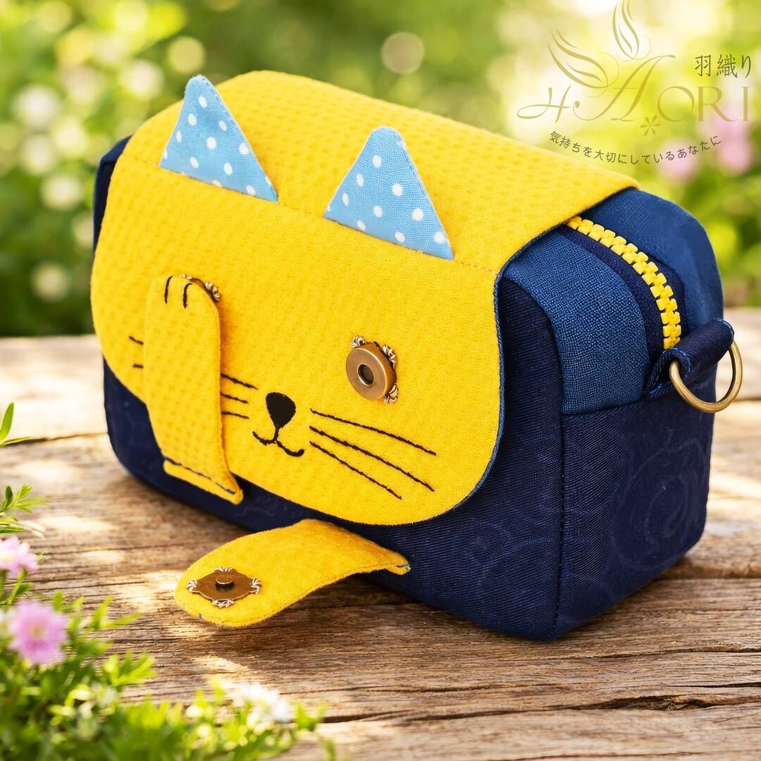 販售原尺寸【紙型】(迷你貓咪斜背包)
