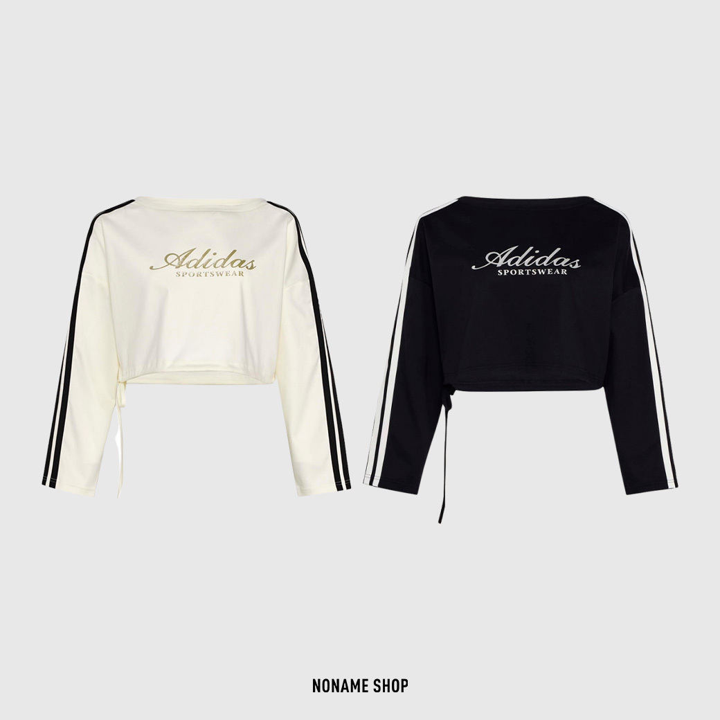 ADIDAS DANCE 舞動系列 短版 斜肩 一字領 長袖 兩色 (女款)