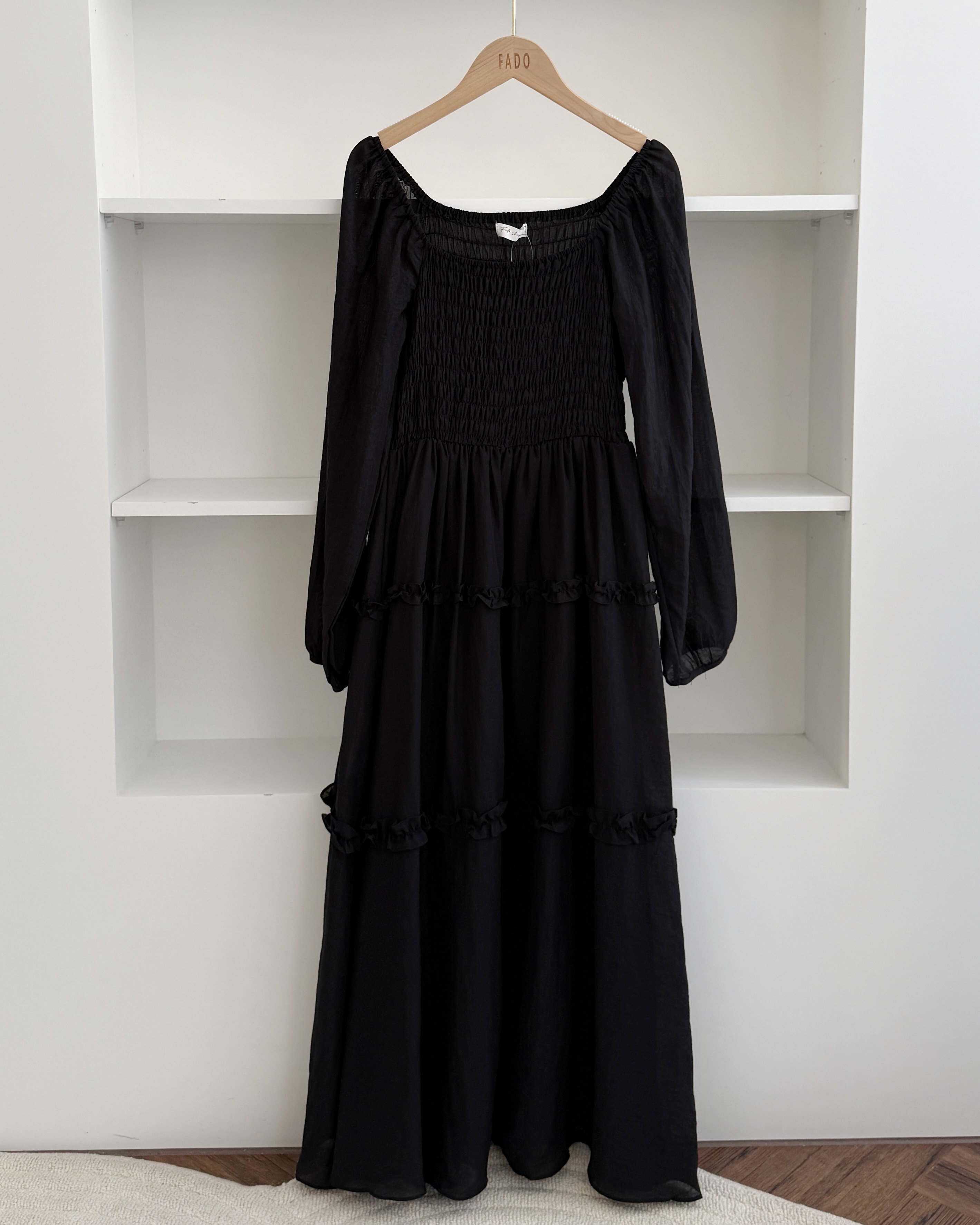 法朵Fado shop｜鬆緊雪紡蛋糕洋裝 6315001 三色