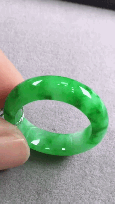 36314 翡翠綠指環 (內徑 17.8mm)