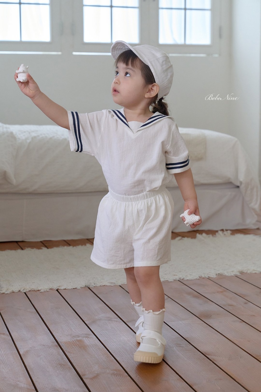 正韓夏bebenine 三色海軍風套裝