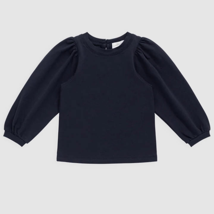 （預購）JAMIEKAY 後釦澎澎袖上衣 Pima Cotton Nylah Top - Eclipse