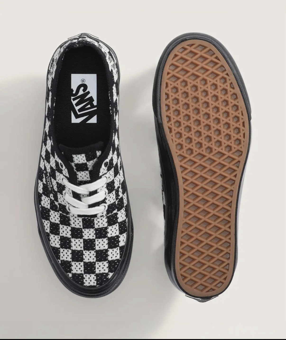 VANS Premium Authentic 44 EK Punk Check 黑／棉花糖配色 龐克格紋 帆布鞋 CORTIS 同款 VN000EJC1KP1