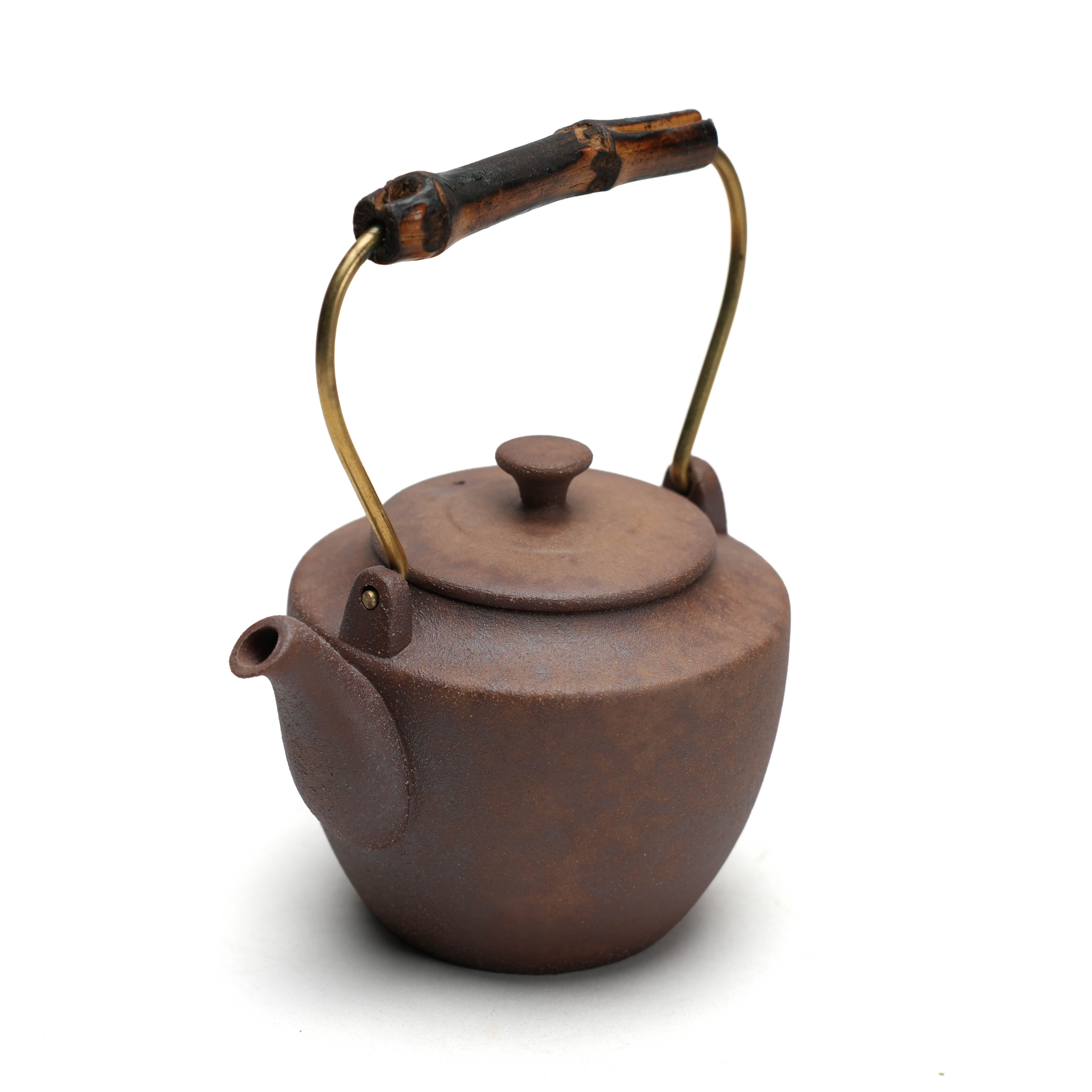 陶作坊｜成品_老岩泥如初提樑壺_焱焱