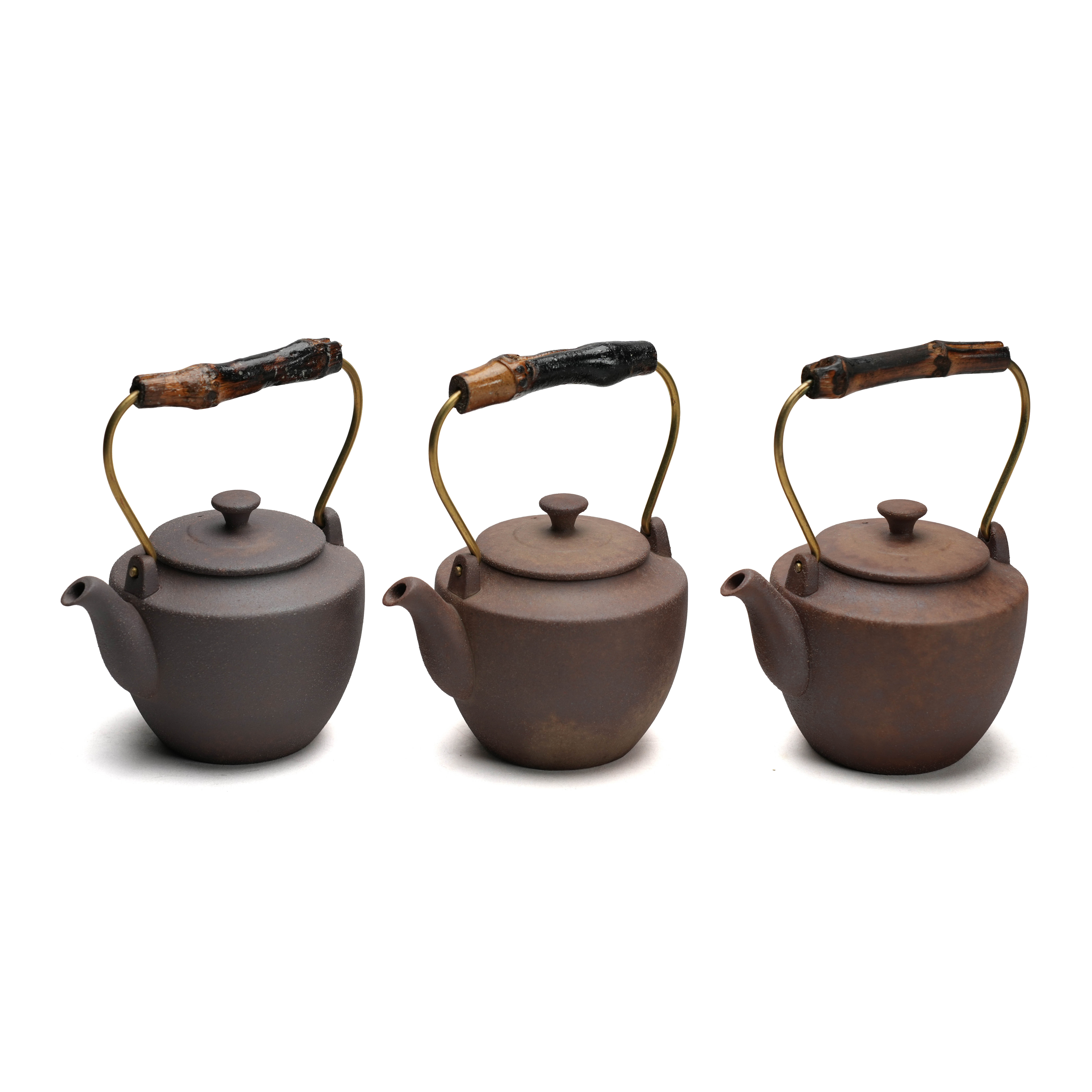 陶作坊｜老岩泥如初提樑壺 (火 焱 焱焱)