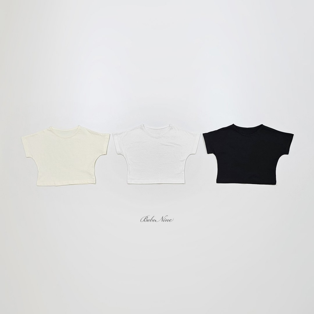 正韓夏bebenine 嫩嬰/小童三色純棉落肩上衣