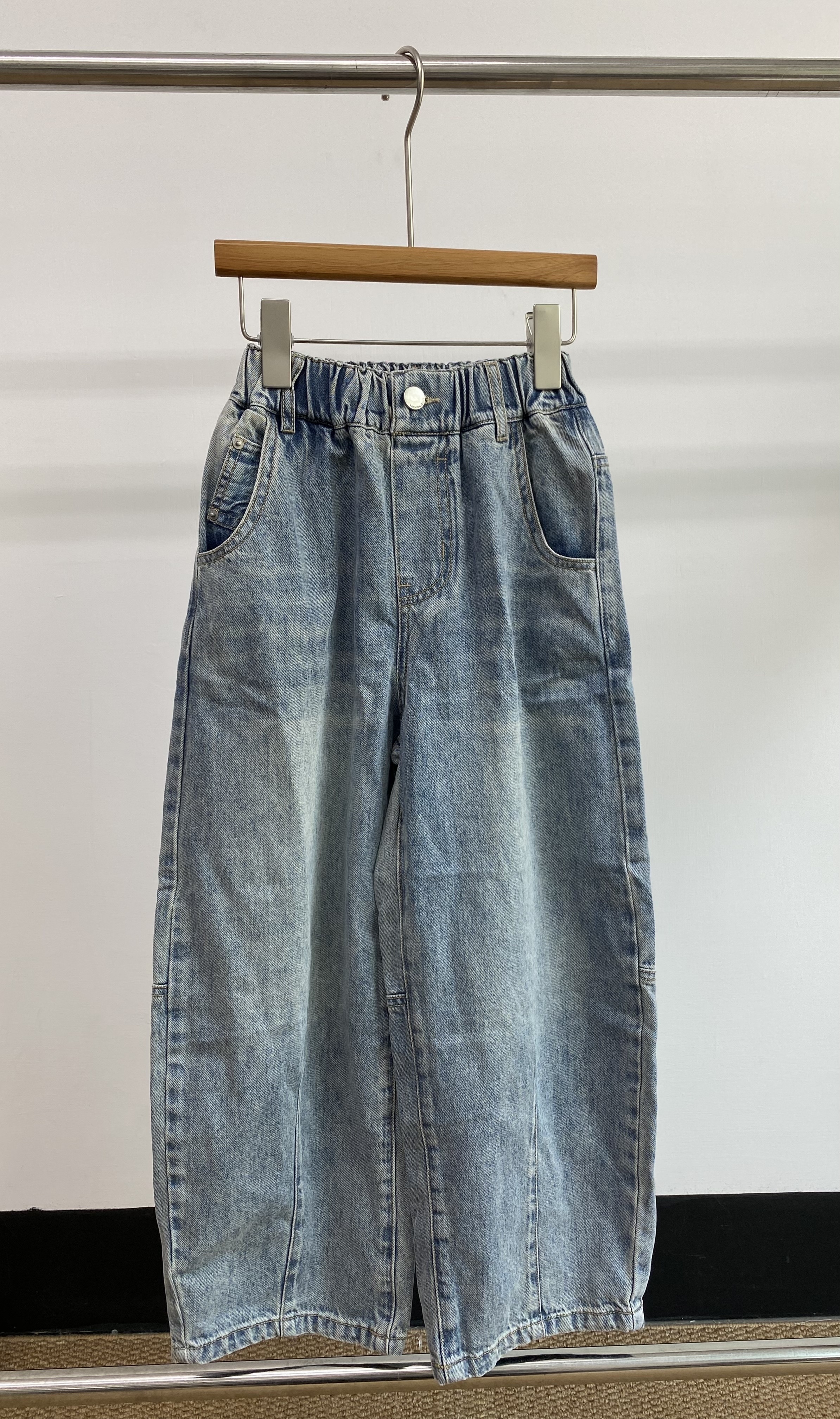 A04477刷色牛仔褲