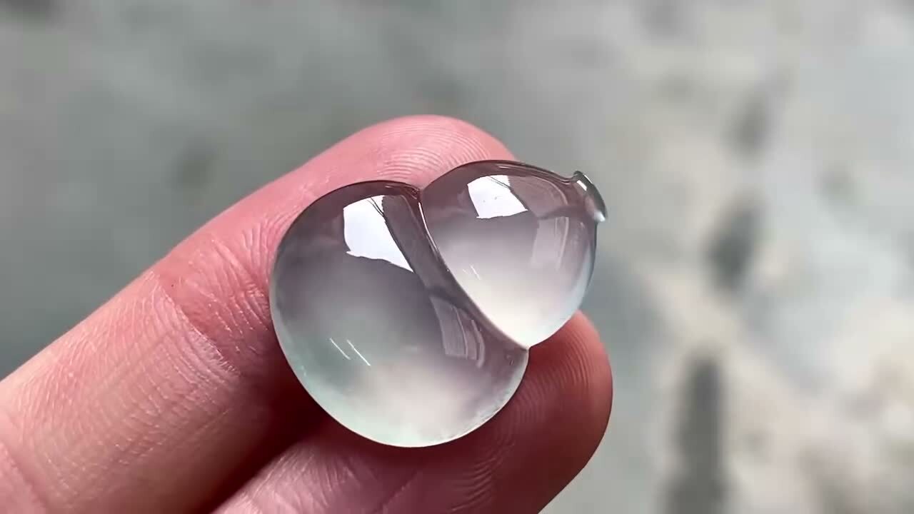 翡翠玻璃鋼葫蘆,天然翡翠A玉, 緬甸玉, Jade, Jadeite