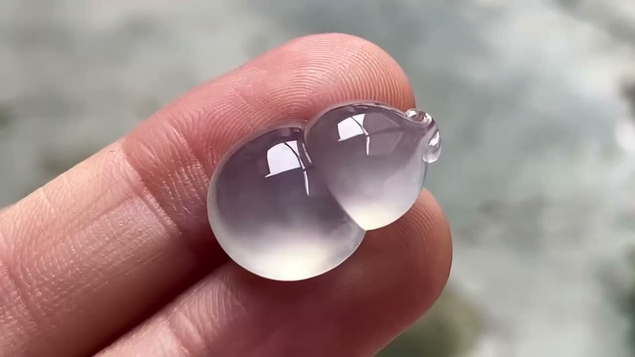 36449 翡翠玻璃鋼葫蘆