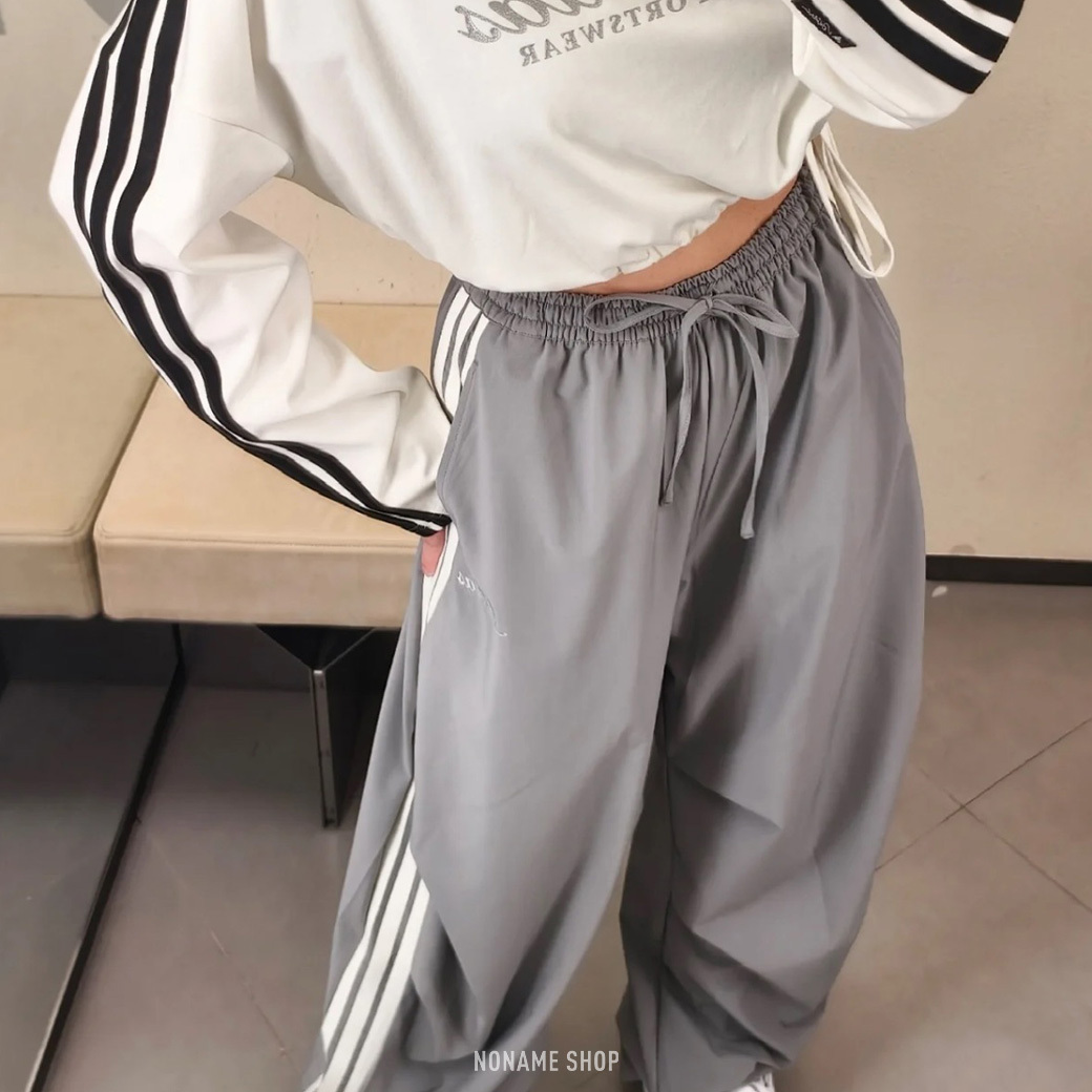 ADIDAS DANCE 舞動系列 梭織 傘兵褲 繭型褲 兩色 (女款)