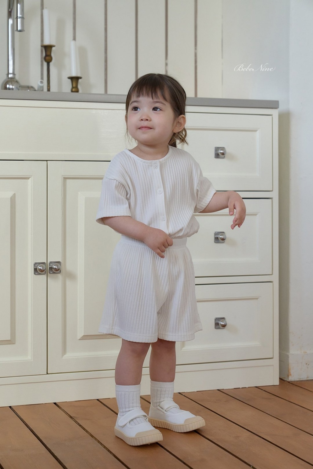 正韓夏bebenine 嫩嬰/小童兩色經典直條套裝