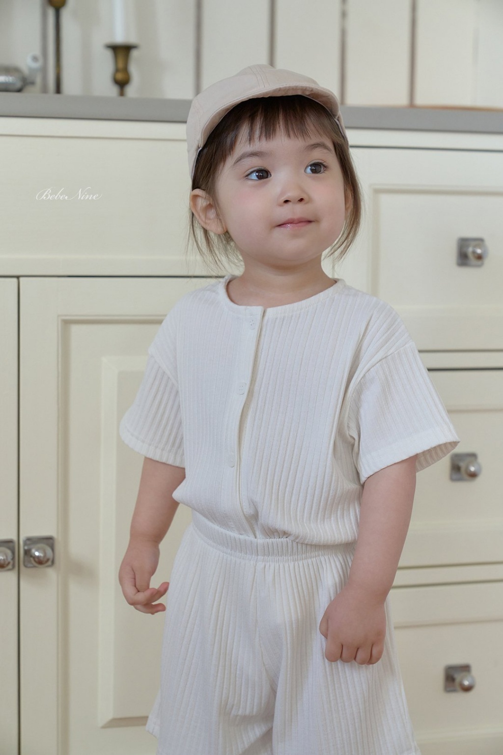 正韓夏bebenine 嫩嬰/小童兩色經典直條套裝