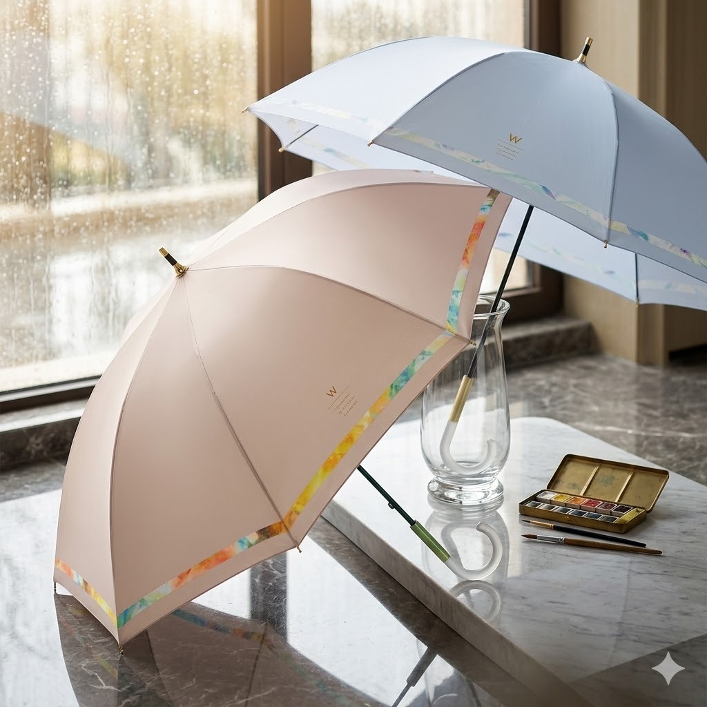 【直播】W.P.C LX031709 水彩風線條長雨傘