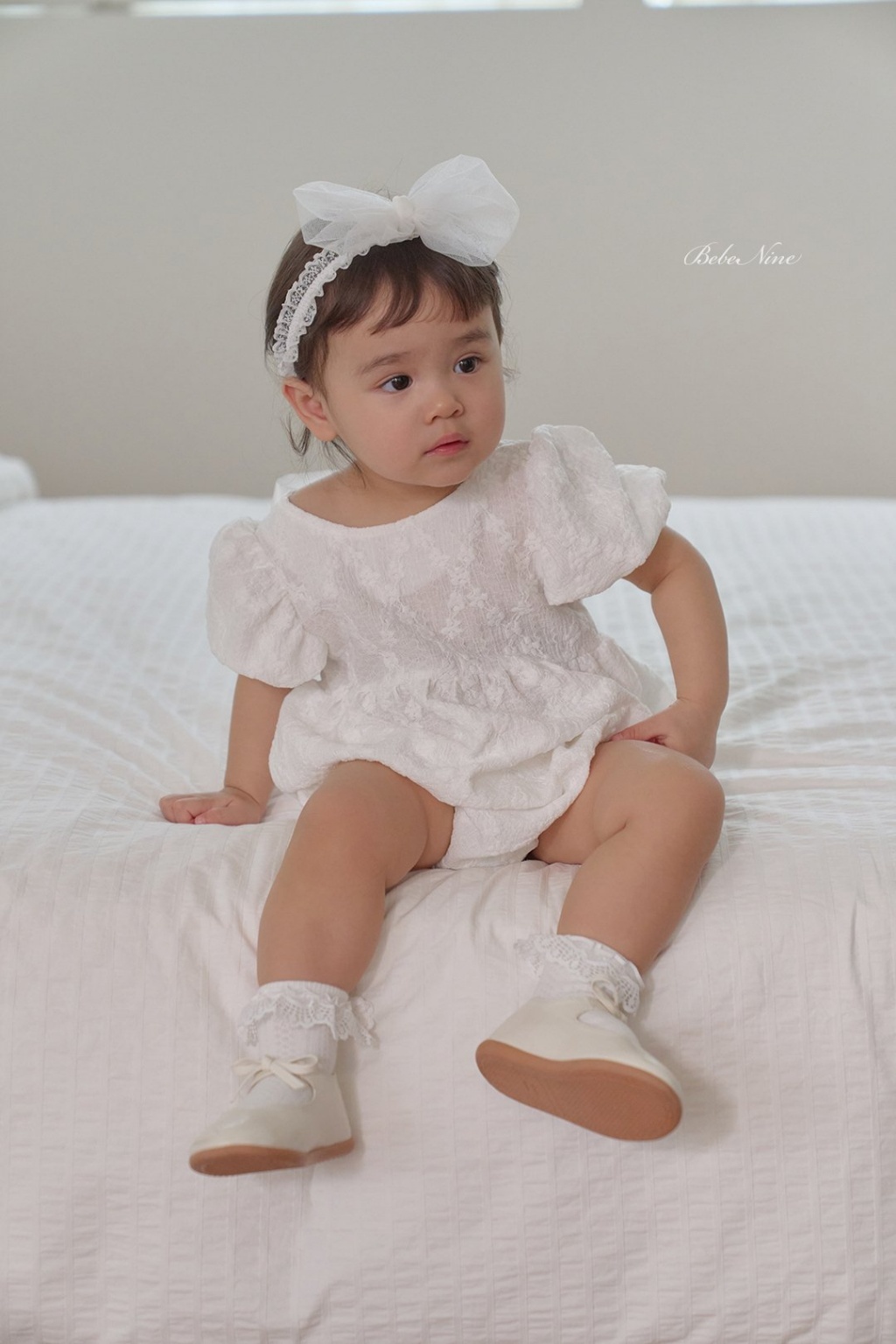 正韓夏bebenine 嫩嬰夢幻背後蝴蝶結包屁衣