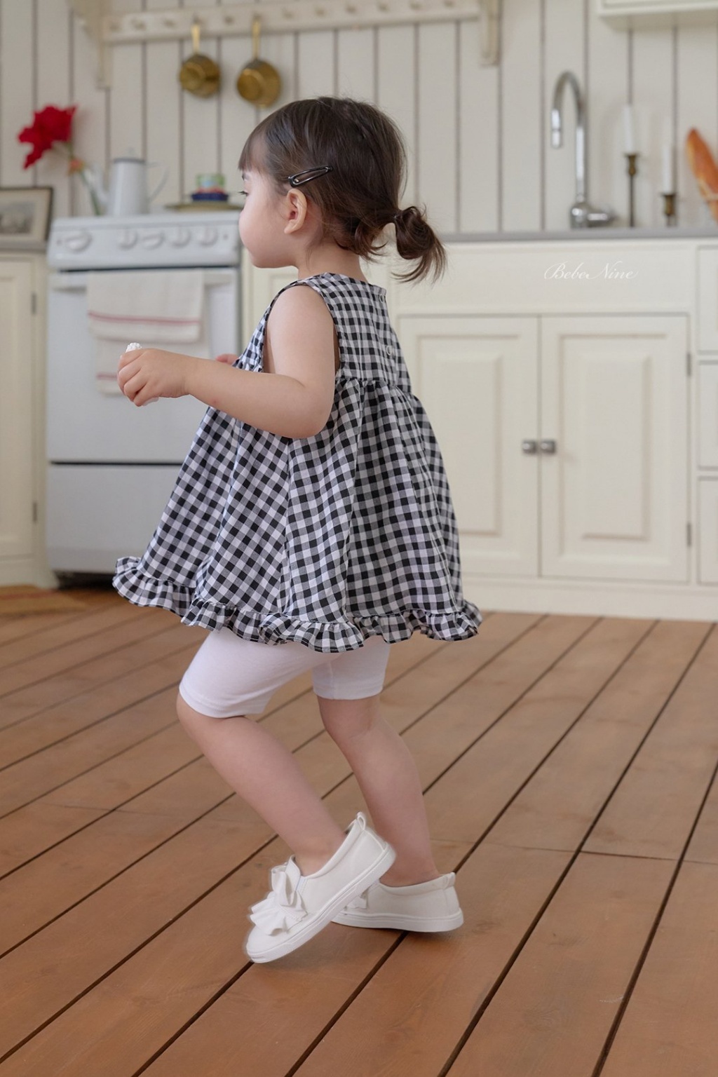 正韓夏bebenine 嫩嬰/小童三色清新方格背心