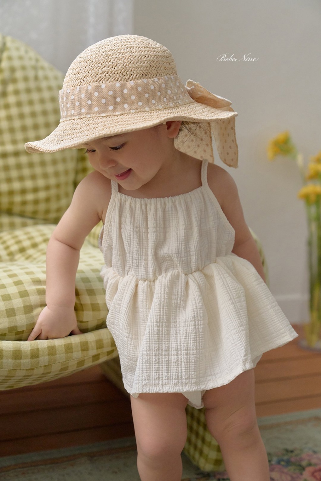 正韓夏bebenine 嫩嬰度假三色吊帶包屁裙