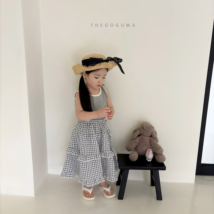 正韓夏the_goguma 兩色條紋背心