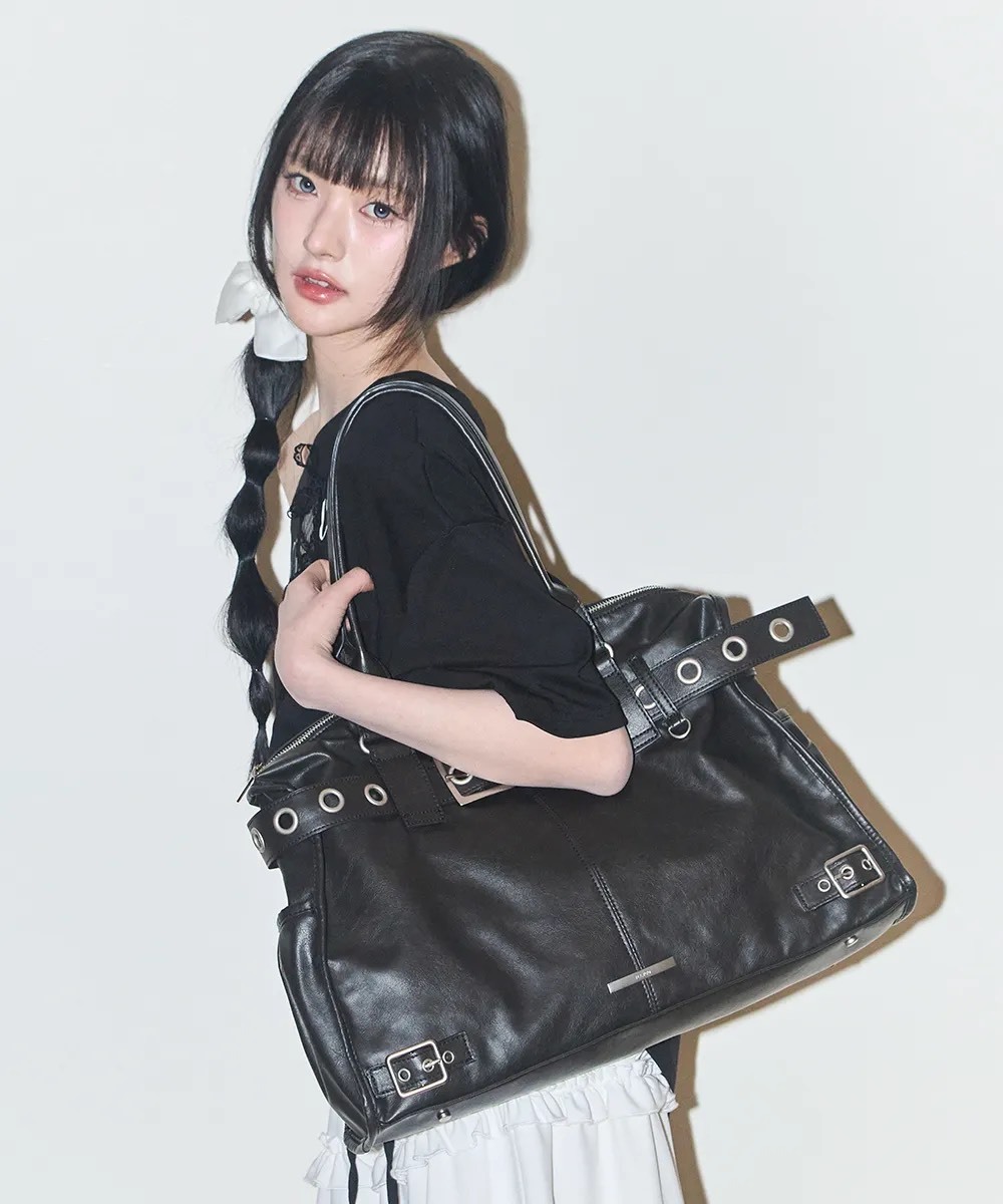 ILLIGO 皮帶手提包 肩背包 托特包