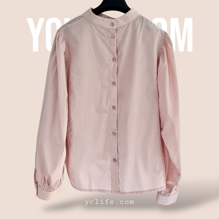 雙面穿立領天絲棉襯衫