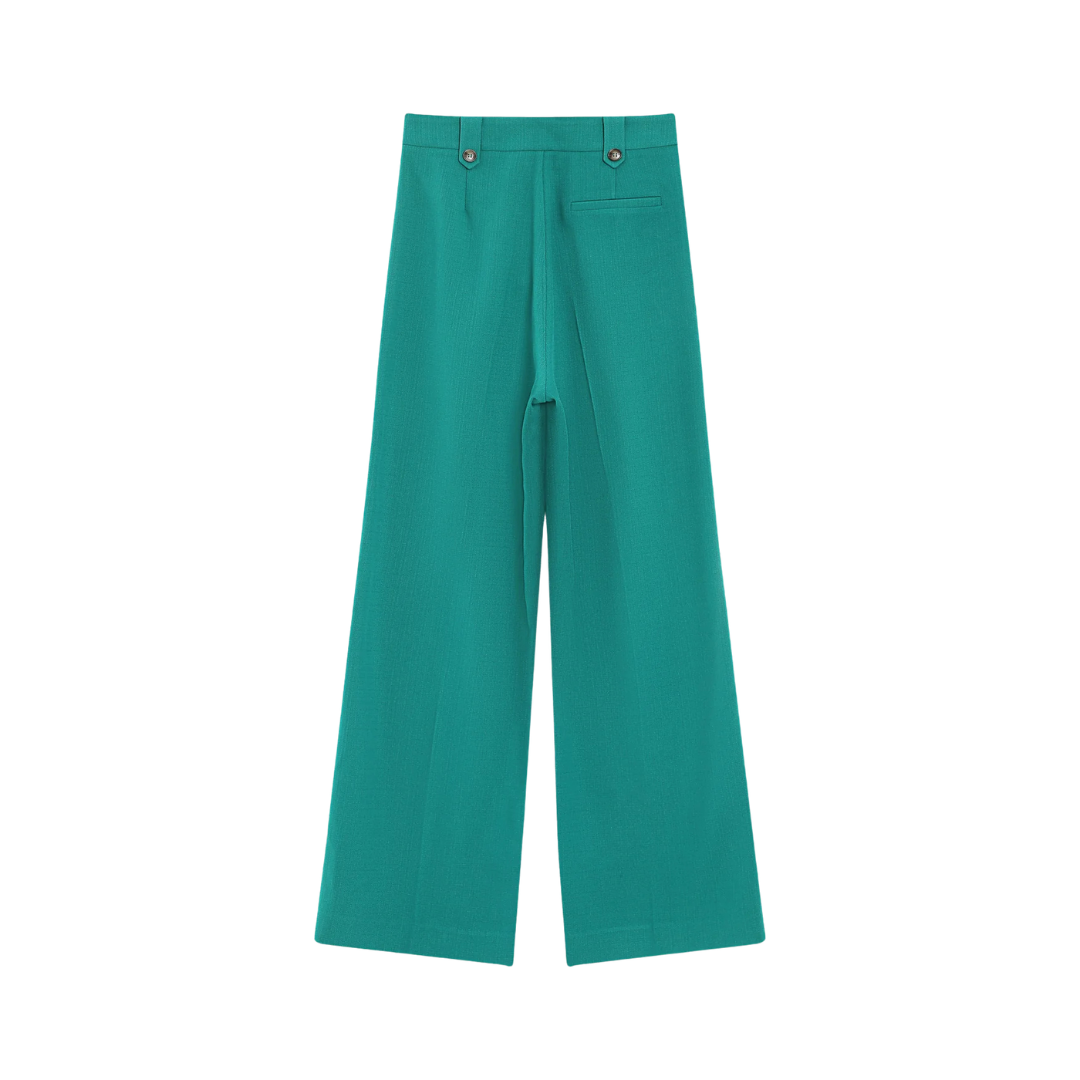 1GM0329-005 [GRACE & MILA] Tailored Pants Vert Pierre #SS2613008 (C-EU-E)