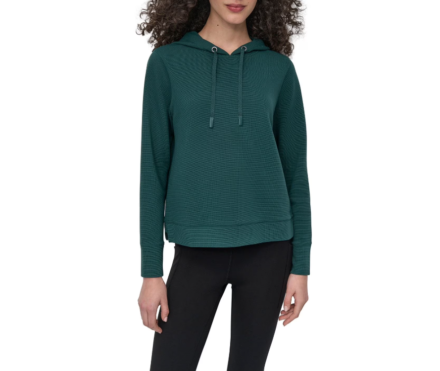 [S] DKNY GREEN TECH WAFFLE HOODIE, DPMT1234-GREEN [FINAL SALE] (SD1689)