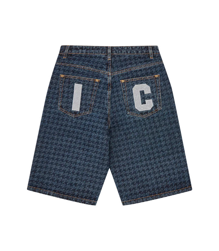 HOUNDSTOOTH RUNNING DOG JORTS (WOMENS)