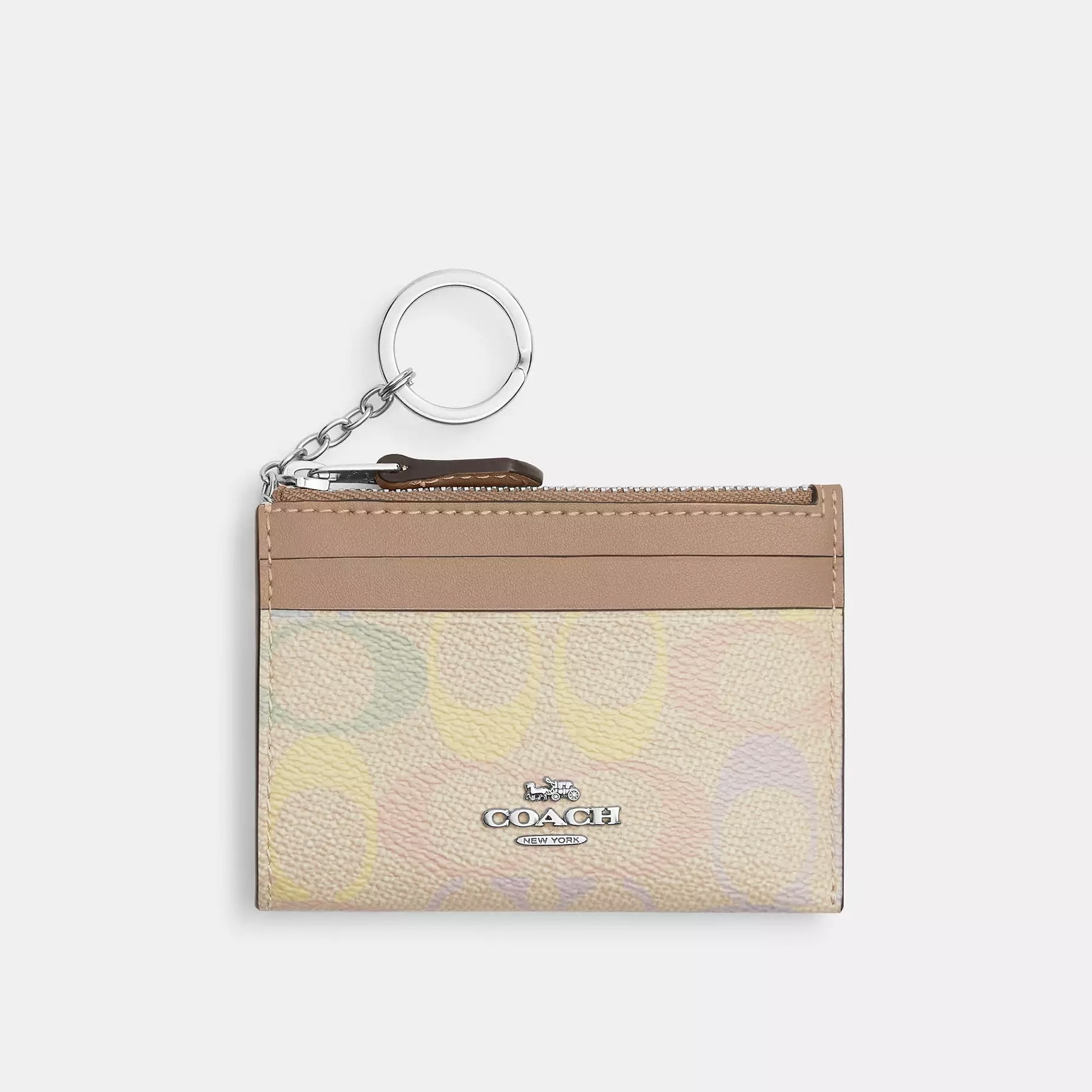 Coach - 拉鍊證件卡包 (C字暗花) (CDF92)