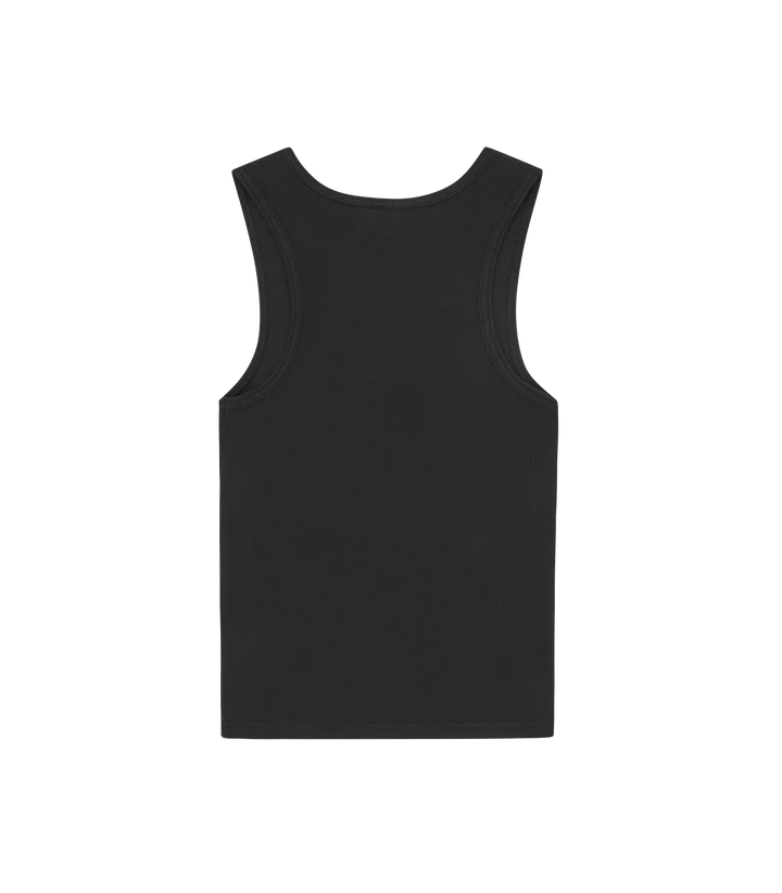 BEADED RUNNING DOG RIBBED VEST TOP (WOMENS)