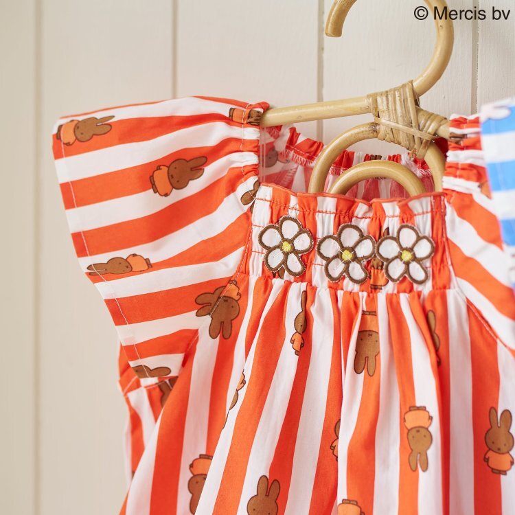 日本 70-80 Dick Bruna花朵直紋套裝 2色