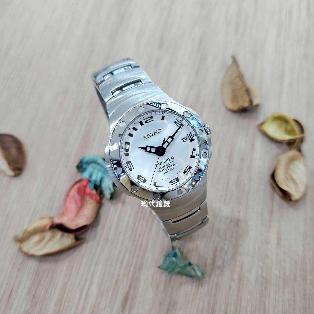 【SEIKO 精工】Premier全數字人動電能腕錶 SMA165P 40mm 現代鐘錶