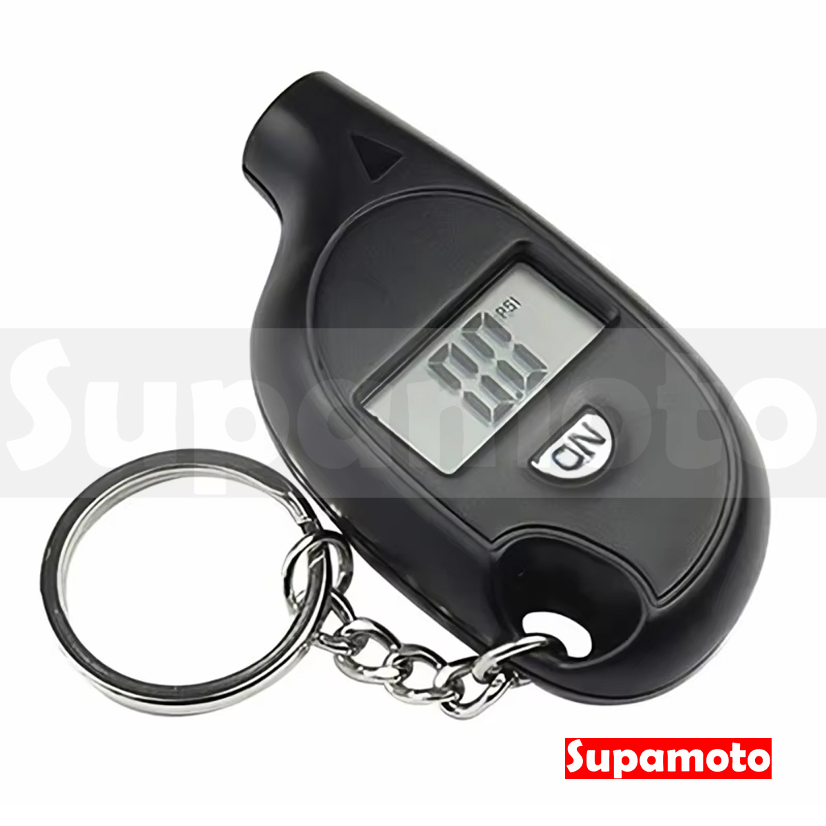 -Supamoto- 迷你 胎壓計 鑰匙圈 胎壓 偵測 電子 顯示 胎壓槍 氣壓 汽車 重機